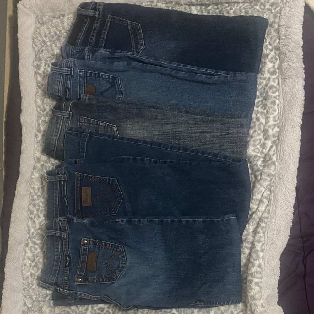 Classic Girl’s Blue Denim Jeans - Multiple Washes